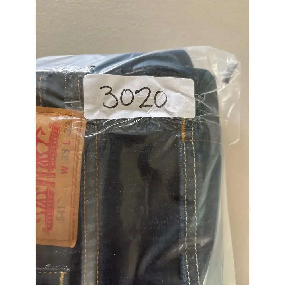 Levi's Strauss 541 Pants Denim Jeans Men's Size 38x32‎ Blue Dark Wash Mid Rise